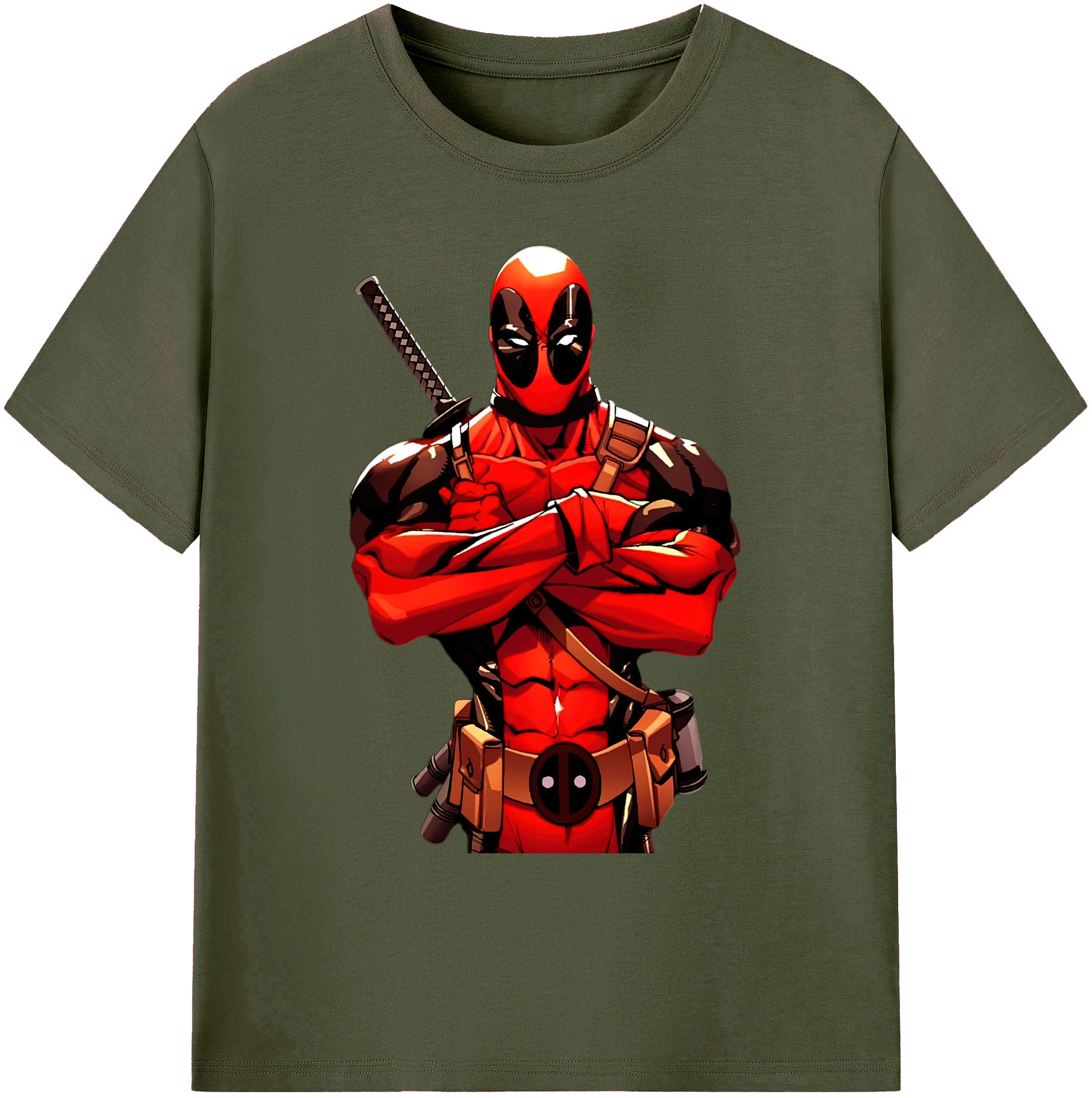 （画像用） Deadpool デッドプール 綿100％ メンズ半袖Tシャツ｜肌触りやわらか＆通気性